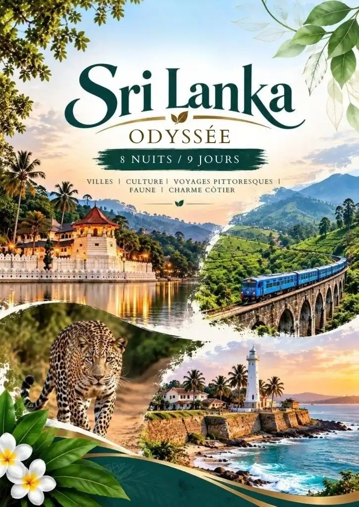 Odyssée au Sri Lanka : 8 nuits, 9 jours